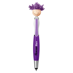 MopToppers® Screen Cleaner with Stylus Pen (Multicultural Light Tone) - MopToppers Screen Cleaner with Stylus Pen Multi-Cultural Light Tone 8211 Purple