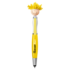 MopToppers® Screen Cleaner with Stylus Pen (Multicultural Light Tone) - MopToppers Screen Cleaner with Stylus Pen Multi-Cultural Light Tone 8211 Yellow