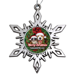 Ornament Holiday Die Cast Nickel Snowflake - NSF2