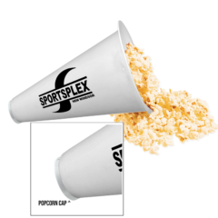 Plastic Megaphone – 8″ - Optional Popcorn Cap