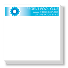 Adhesive Note Pad - 4" x 4" - 25 sheets