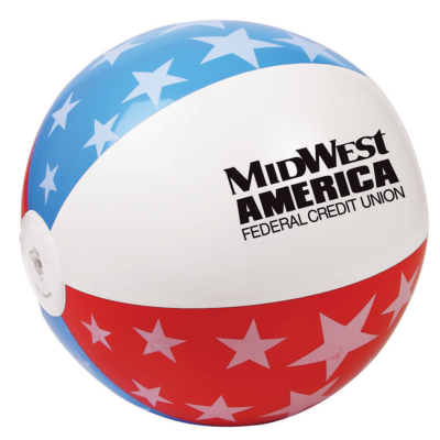 Patriotic Inflatable Beach Ball 8211 16in