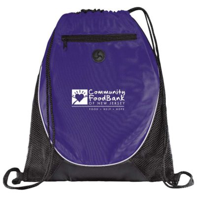 Peek Drawstring Bag- purple