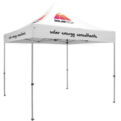 Premium 10′ Tent Kit (Four Location, Full-Color Imprints) - Premium 108242 Tent Kit Four Location Full-Color ImprintsWhite