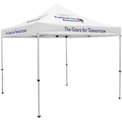 Deluxe 10′ Tent Kit with Vented Canopy (Four Location, Full Color Imprints)