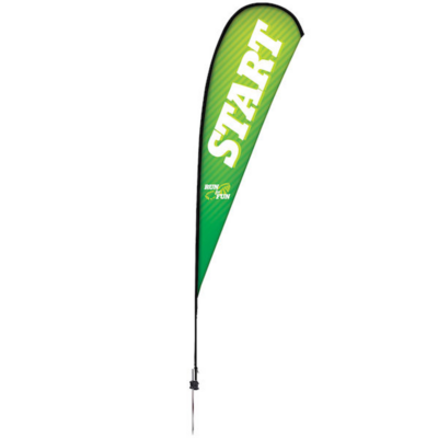 Premium 15ft Teardrop Sail Sign Kit Single-Sided with Ground Spike