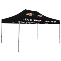 Premium Event Tent Kit – 10′ x 15′ (4 location, full color imprints) - PremiumEventTentKit10x154 location full color imprintsBlack