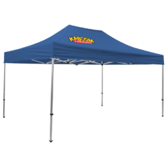 Premium Event Tent Kit – 10′ x 15′ (one location, full color imprint) - PremiumEventTentKit10x15Cobalt