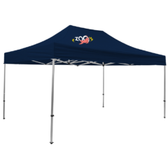 Premium Event Tent Kit – 10′ x 15′ (one location, full color imprint) - PremiumEventTentKit10x15Navy
