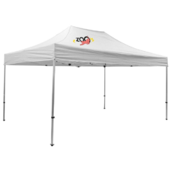 Premium Event Tent Kit – 10′ x 15′ (one location, full color imprint) - PremiumEventTentKit10x15White