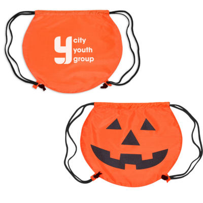 Pumpkin Drawstring Backpack