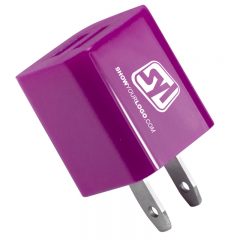 Dual Port Wall Charger - Purple