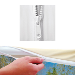 Round EuroFit Fabric Hanging Banner Kit – 8′ - Round EuroFit Fabric Hanging Banner Kit 8211 6zipperedgraficcover