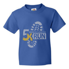 Youth Fruit of the Loom Printed T Shirts - Royal