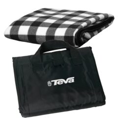 Fleece Picnic Blanket - S0745 8211 Black White