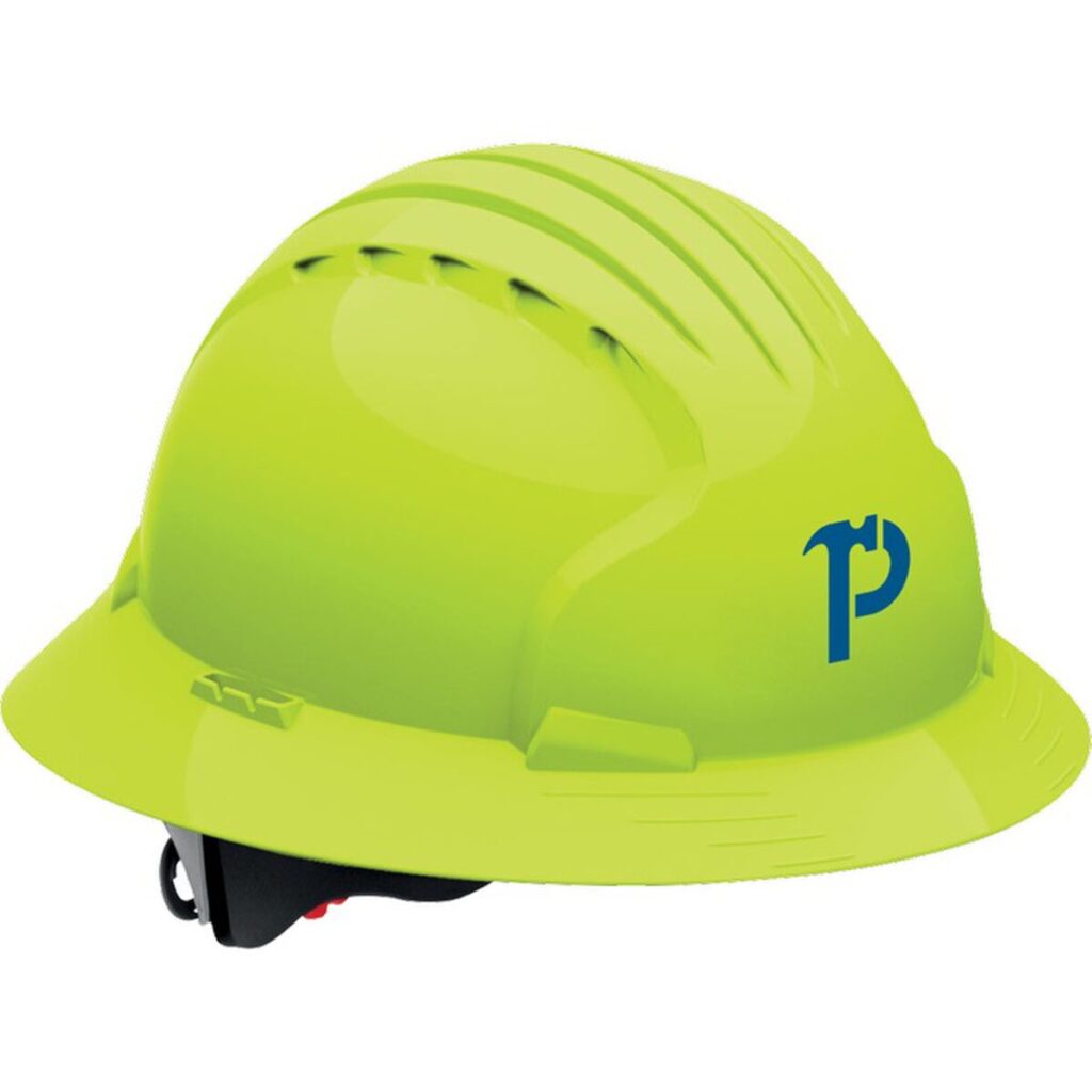 Evolution™ 6161 Full Brim Hi-Vis Hard Hat - S0926 8211 Lime Yellow