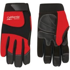 Synthetic Leather Palm Mechanic Style Gloves