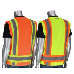 Two Tone 6 Pocket Surveyor Vest - S1015 8211 Back