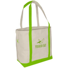 Small Accent Boat Tote - Small Accent Boat Tote_Lime Green