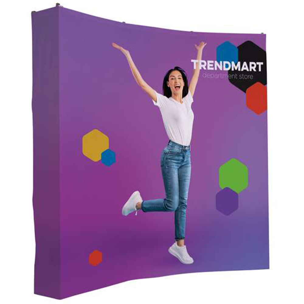 Splash 8 foot Curve Floor with Wrap Graphic Kit