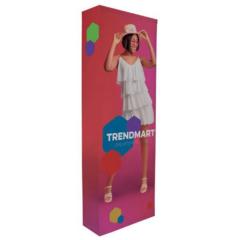 Splash Straight Floor Display with 4-Sided Graphic Kit - 3'