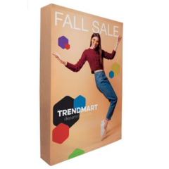 Splash Straight Floor Display with 4-Sided Graphic Kit – 5′ - Splash Straight Floor Display with 4-Sided Graphic Kit 8211 5ft