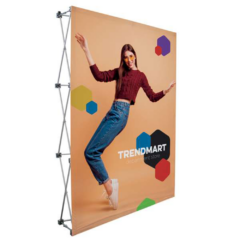 Splash Straight Floor Display with Face Graphic Kit – 5′ - Splash Straight Floor Display with Face Graphic Kit 8211 5ft