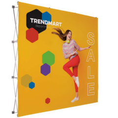 Splash Straight Floor Display with Face Graphic Kit - 8'