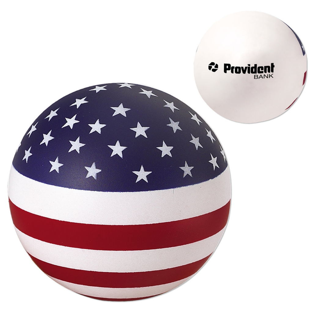 Stars and Stripes Patriotic Round Ball Stress Reliever - Stars and Stripes Patriotic Round Ball Stress Reliever