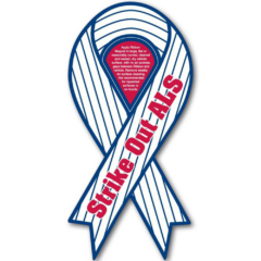 Support Ribbon Magnet/Car Sign - SupportRibbonMagnetCarSignStrikeOutALS