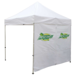 Tent Wall with Middle Zipper – Full Color Imprint – 8′ - TentWallwithMiddleZipperFullColorImprint8