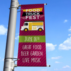 Vinyl Boulevard Banner Double-Sided – 18″ x 48″ - Vinyl Boulevard Banner Double-Sided  18 x 48inuse