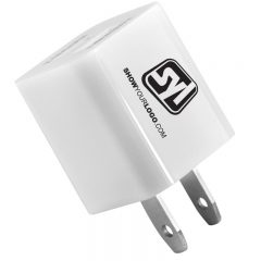 Dual Port Wall Charger - White