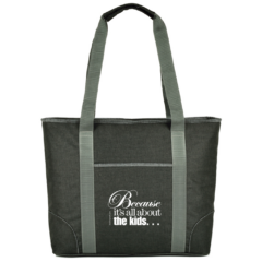 Extra Large Insulated Cooler Tote – 30 Cans - XLinsulatedcoolertotecharcoal