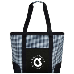 Extra Large Insulated Cooler Tote – 30 Cans - XLinsulatedcoolertotehoundstooth