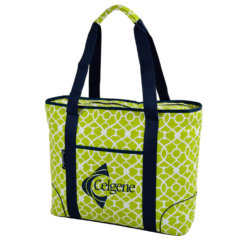 Extra Large Insulated Cooler Tote – 30 Cans - XLinsulatedcoolertotetrellisgreen