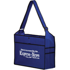 Non-Woven Essential Tote with Poly Board Insert - Y2KE16614_Royal_Imprint