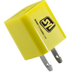 Dual Port Wall Charger - Yellow
