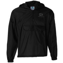 Augusta Sportswear – Packable Half-Zip Hooded Pullover Jacket - a