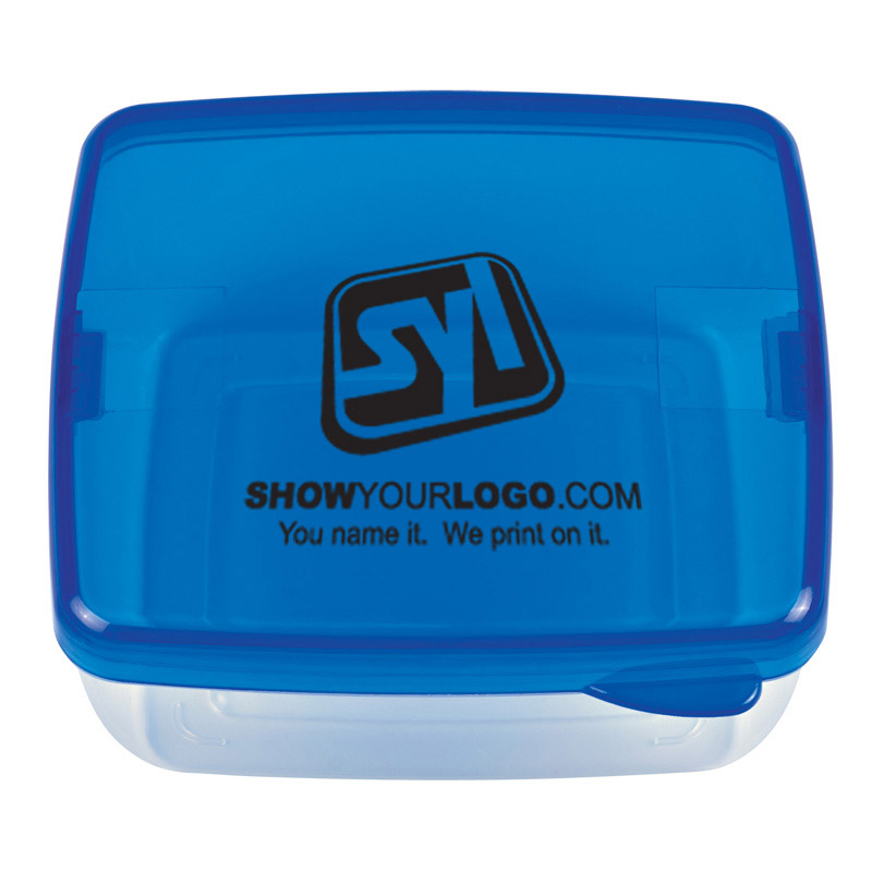 Square Lunch Container - Blue