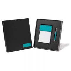 Executive Notepad and Pen Gift Set - Teal