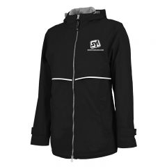 Ladies’ New Englander Rain Jacket - Black Reflective