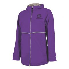 Ladies’ New Englander Rain Jacket - Violet Reflective