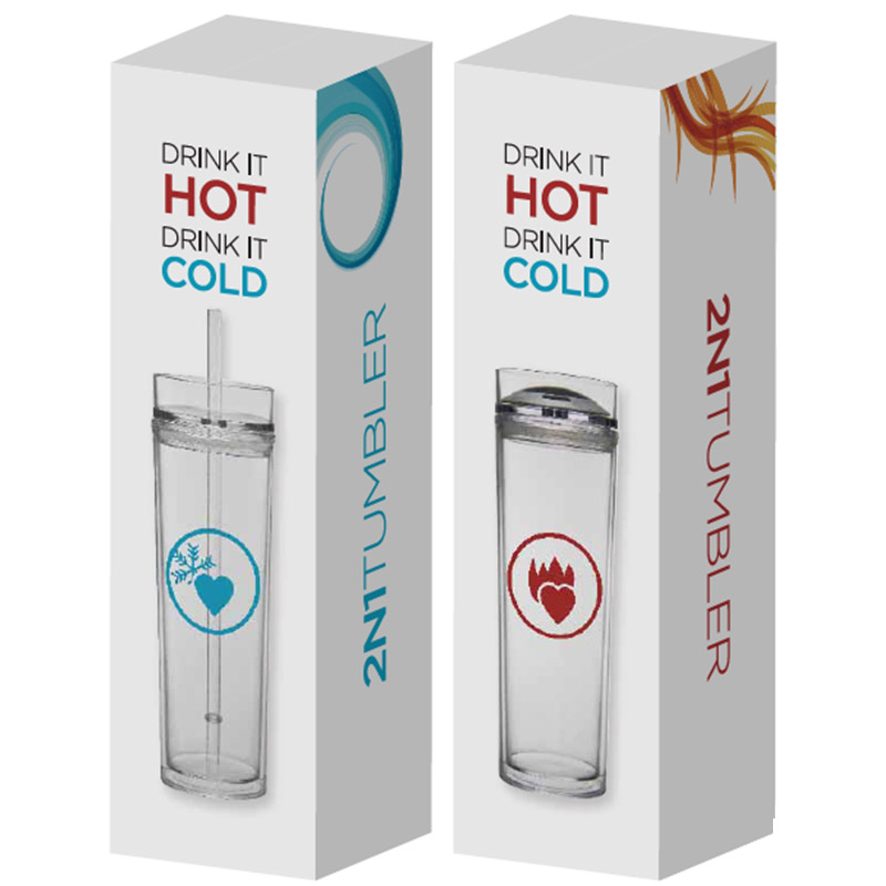 16 oz Tube Tumbler Hot and Cold Gift Set