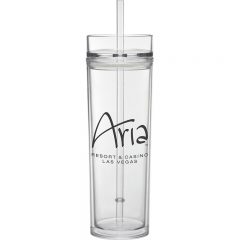 Tube Tumbler Hot and Cold Gift Set – 16 oz - Clear