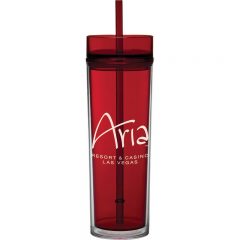 Tube Tumbler Hot and Cold Gift Set – 16 oz - Red