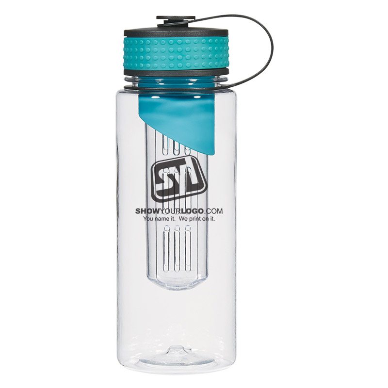 Tritan Water Bottle with Infuser – 28 oz - Blue