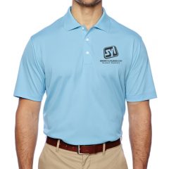 Adidas ClimaLite Golf Shirt with Logo - a130 fr blue A130_DE_z