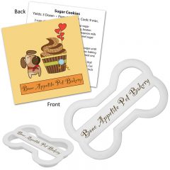 Dog Bone Cookie Cutter - White