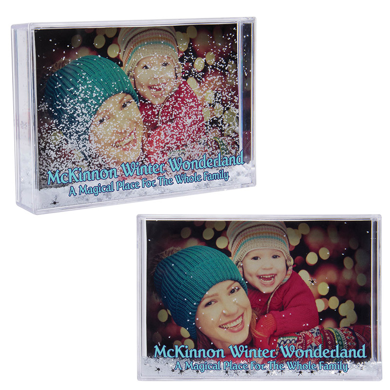 Snow Globe Photo Frame - Clear